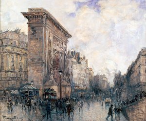 Arco do Triunfo da Porte St-Denis, Paris, c1875-1926