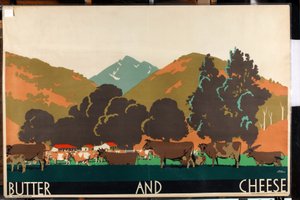 Butter and Cheese, da série "Buy New Zealand Produce" [6319386] (litografia a cores)