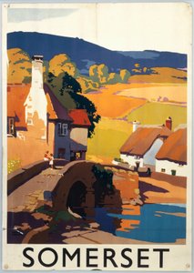 "Somerset", cartaz da GWR, c.1930s (impressão)