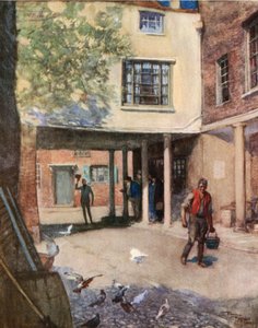 The Bull Inn, Rochester (litografia a cores) de Frank Reynolds