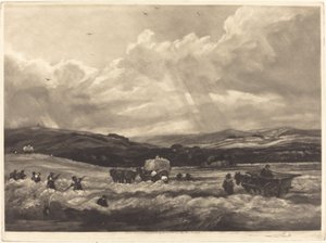 Hayfield em Yorkshire, 1904. de Frank Short
