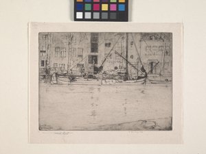 Descarregamento de turfa, deort (gravura) de Frank Short