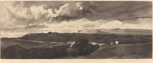 Uma estrada de Yorkshire de Frank Short, after Peter De Wint