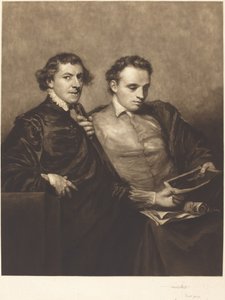 Retrato de dois cavalheiros de Frank Short, after Sir Joshua Reynolds