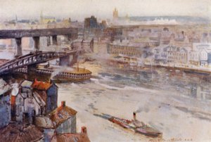 Newcastle-on-Tyne (cor litho) de Frank Southgate