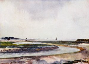Norfolk Broads: Breydon, Água Baixa (cor litho)