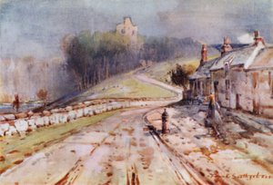 Castelo Norham (cor litho) de Frank Southgate
