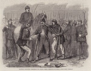 Procurando prisioneiros napolitanos em St Angelo de Frank Vizetelly