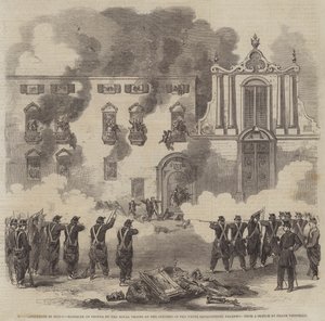 A Revolução na Sicília, Massacre do Povo pelas Tropas Reais no Convento dos Beneditinos Brancos, Palermo
