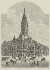 Nova Prefeitura e Edifícios Municipais, Middlesbrough de Frank Watkins