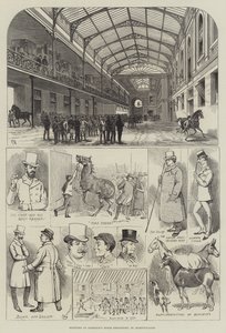 Esboços no Repositório de Cavalos de Aldridge, St. Martin&39;s-Lane