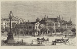 O Edifício David Sassoon da Escola Secundária Elphinstone, Bombaim de Frank Watkins