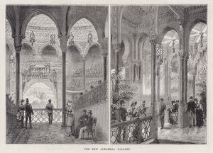 O Novo Teatro Alhambra (gravura) de Frank Watkins
