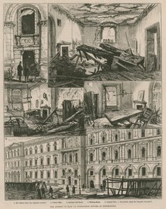 A tentativa de explodir escritórios do governo em Westminster (gravura) de Frank Watkins