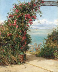Um jardim à beira-mar