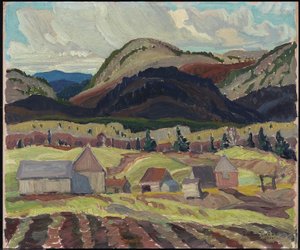 Edifícios agrícolas, La Cloche, 1932 (óleo em cartão laminado)
