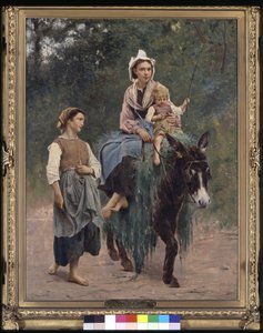Família de camponeses italianos, data desconhecida (óleo sobre tela)