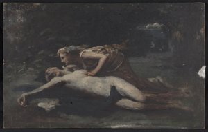 Pyramus and Thisbe, ca. 1875 (óleo sobre madeira)