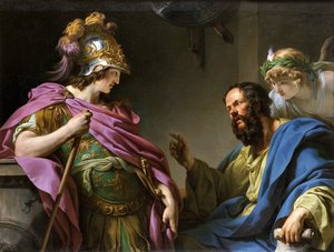 Alcibíades sendo ensinado por Sócrates, 1776.