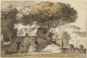 Parque de uma villa italiana de François André Vincent