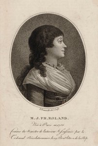 Madame Roland por Bonneville