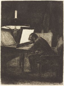 O gravador (Le Graveur) de François Bonvin