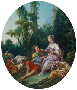 Eles estão pensando sobre a uva? (Pensent-ils au raisin?) de François Boucher