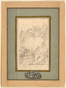 Estante Armorial para Crozat, Barão de Thiers de François Boucher