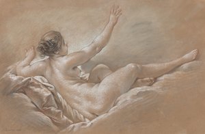 Danae Recebendo a Chuva Dourada de François Boucher