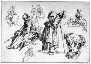 Figuras Diversas, c1720-1770, 1924 de François Boucher