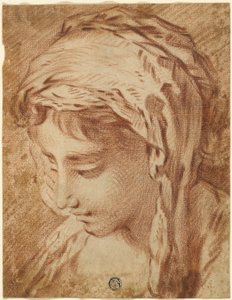Cabeça de mulher de François Boucher