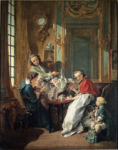 Cena de Almoço em um interior burguês de François Boucher