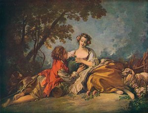 Assunto Pastoral, Século XVIII de François Boucher
