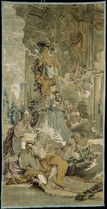 Entrada de Psique no Palácio de Cupido [fragmento à esquerda], de A História de Psique de François Boucher