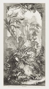 Rocaille [Design Rococó] em Nouveaux Morceaux pour des paravents [Novos Conceitos para Ecrãs] de François Boucher