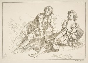 Folha de esboços, 1753. de François Boucher