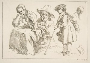 Folha de esboços, 1753. de François Boucher