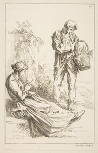 Folha de esboços, 1753. de François Boucher