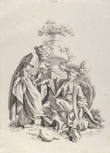 Toque, de Os Cinco Sentidos, 1720-70. de François Boucher