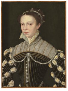 Isabel de Valois, rainha da Espanha de François Clouet