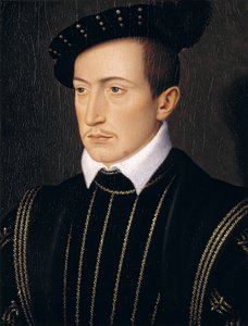 Guy XVIII, Comte de Laval, c.1540 (óleo sobre painel de carvalho) de François Clouet