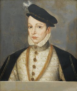 Retrato do rei Carlos IX da França 1550-1574, final do século XVI