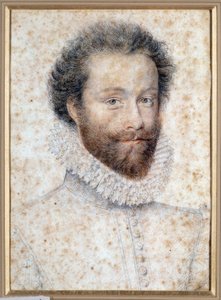 Retrato do desconhecido talvez Luís I, Príncipe de Conde de François Clouet
