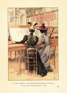 No Gabinete de Estampas, Biblioteca Nacional de François Courboin