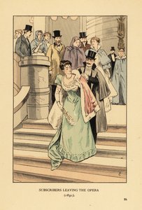 Assinantes que abandonam a ópera de François Courboin