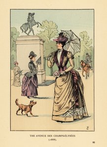A Avenue des Champs-Elysées em 1888 de François Courboin