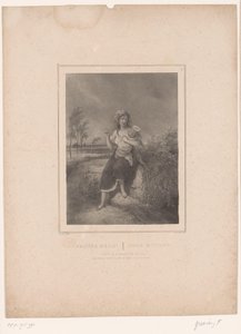 Mãe com tronco de árvore envolto em tecido
Pauvre mère! / Pobre mãe (título sobre o objecto)
Doze representações de várias figuras (título da série)
Album de douze sujets (...) (título da série) de François Grenier