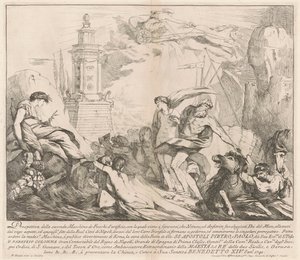 A Seconda Macchina para a Chinea de 1741: Netuno e Anfitrite de François Hutin