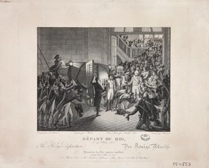 Partida do Rei, 19 de março de 1815, c.1820 de François Joseph Heim