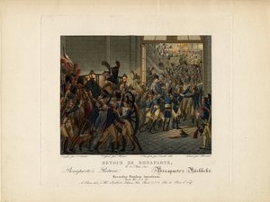 Napoleão retornando da ilha de Elba, 1815